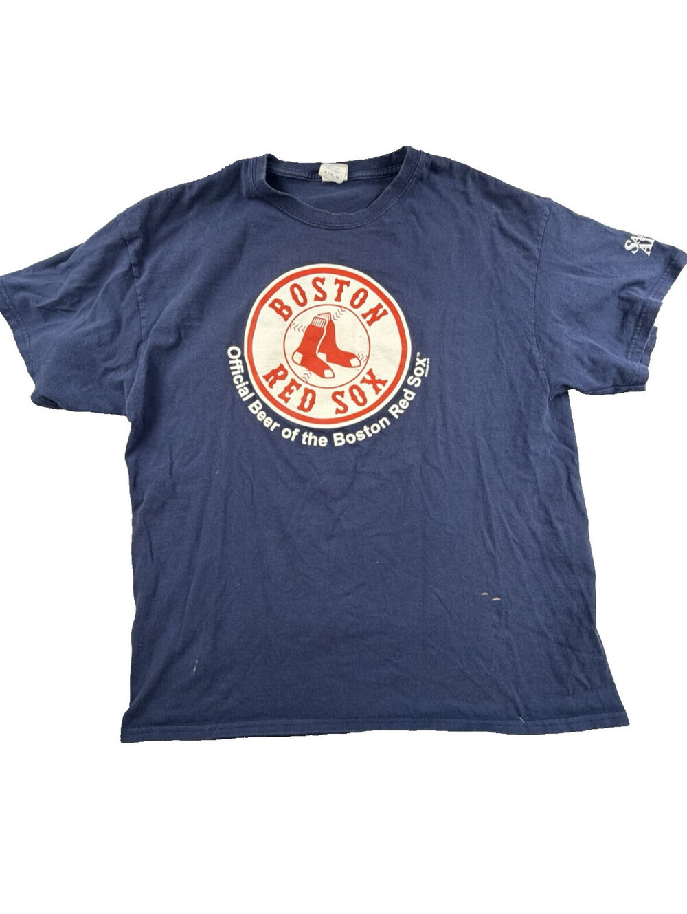 Boston Red Sox Shirt Mens X-Large Samuel Adams Beer MLB Baseball 2019 Adult A02